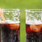 two glasses of soda